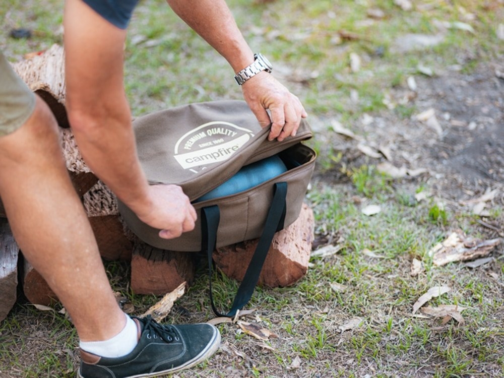 Campfire Combo Cast Iron Camp Oven Carry Bag 4L
