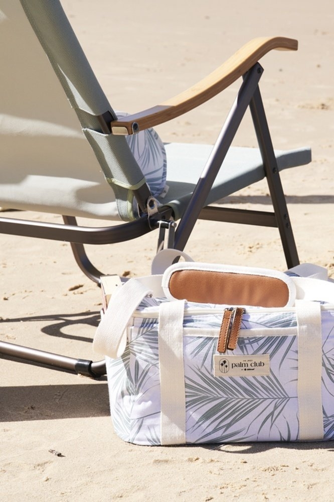 OZtrail Palm Cove Beach Soft Cooler Bag 14L White/Green