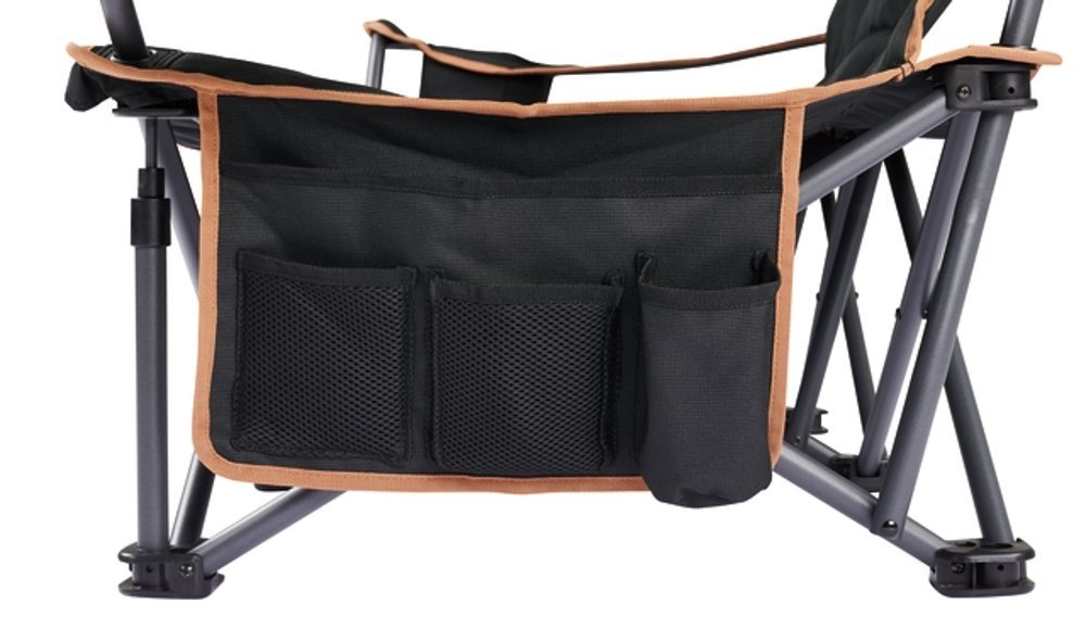 OZtrail Fireside Double Folding Camping Chair Black