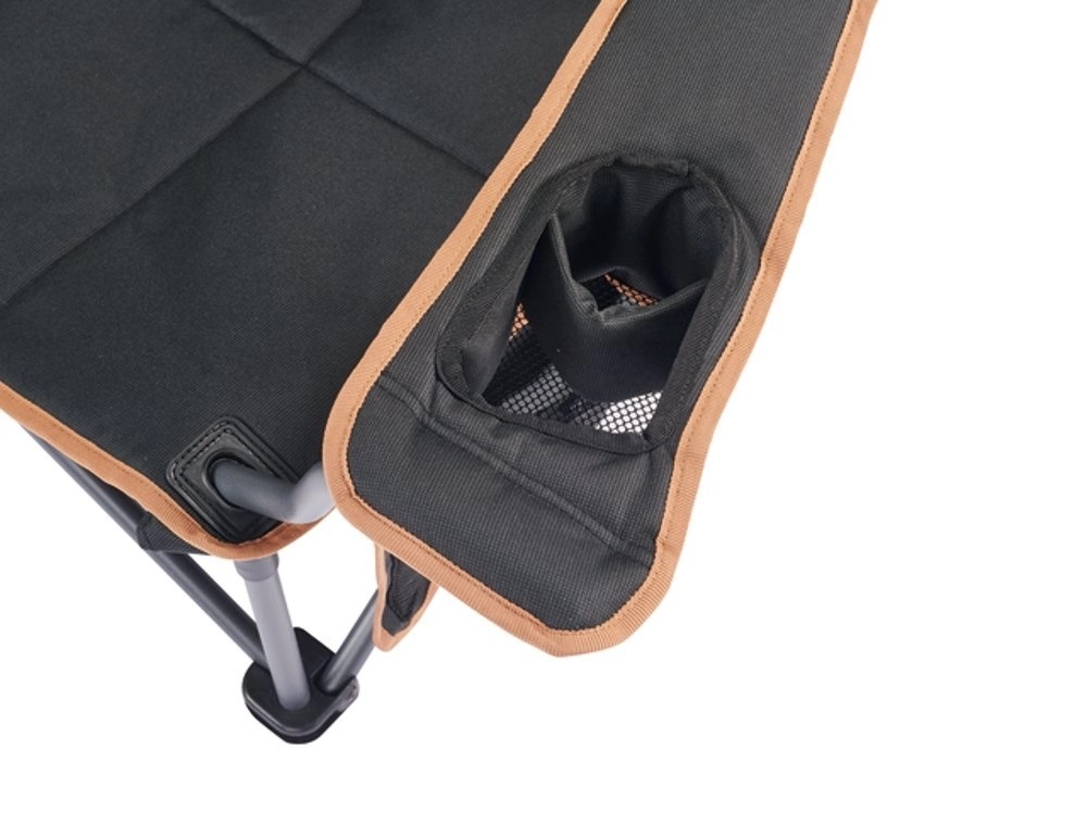 OZtrail Fireside Double Folding Camping Chair Black OZtrail Fireside Double Folding Camping Chair Black