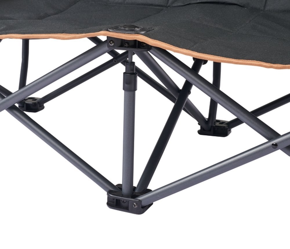 OZtrail Fireside Double Folding Camping Chair Black