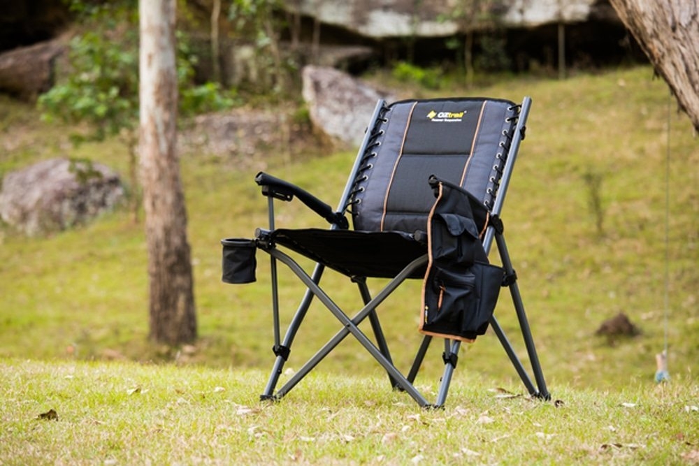 OZtrail Roamer Suspension Folding Camping Chair Black