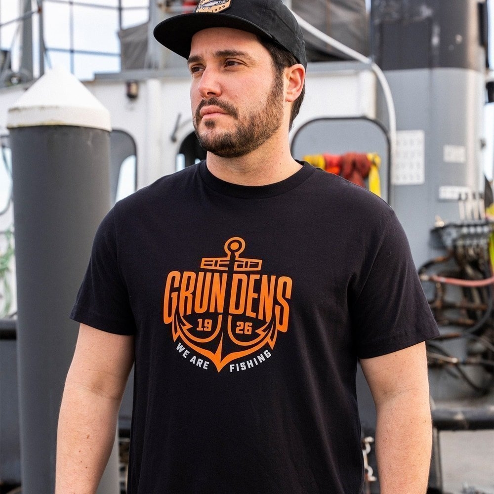 Grundens Logo Anchor Mens T-Shirt
