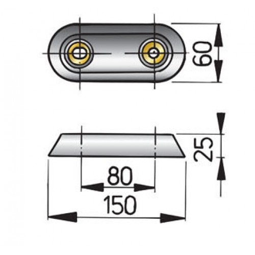 VETUS Aluminium Hull Anode