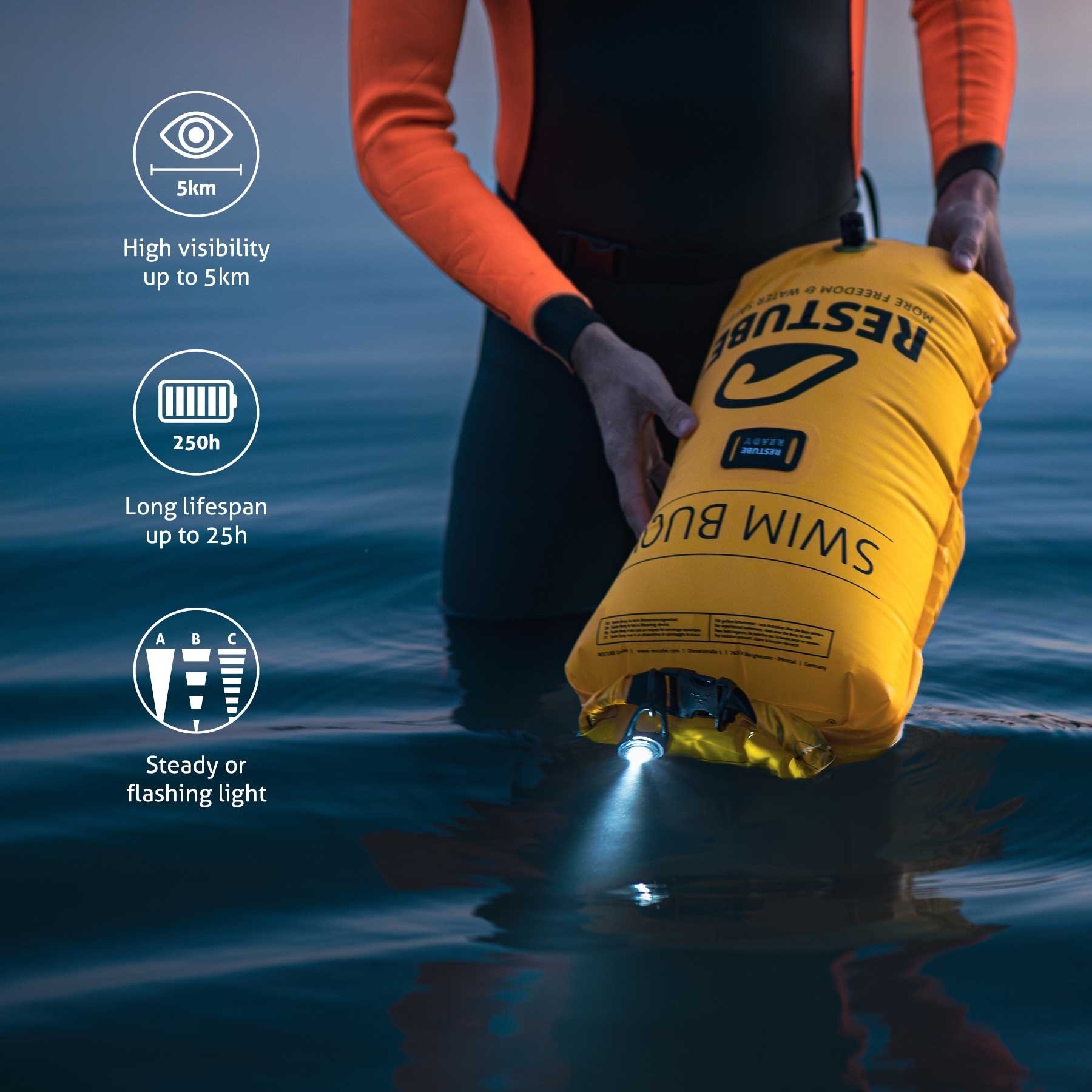 Restube Waterproof Led Safety Light