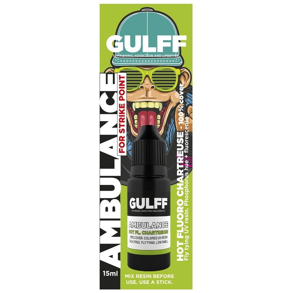 Gulff Ambulance Fly Tying UV Resin 15ml Chartreuse