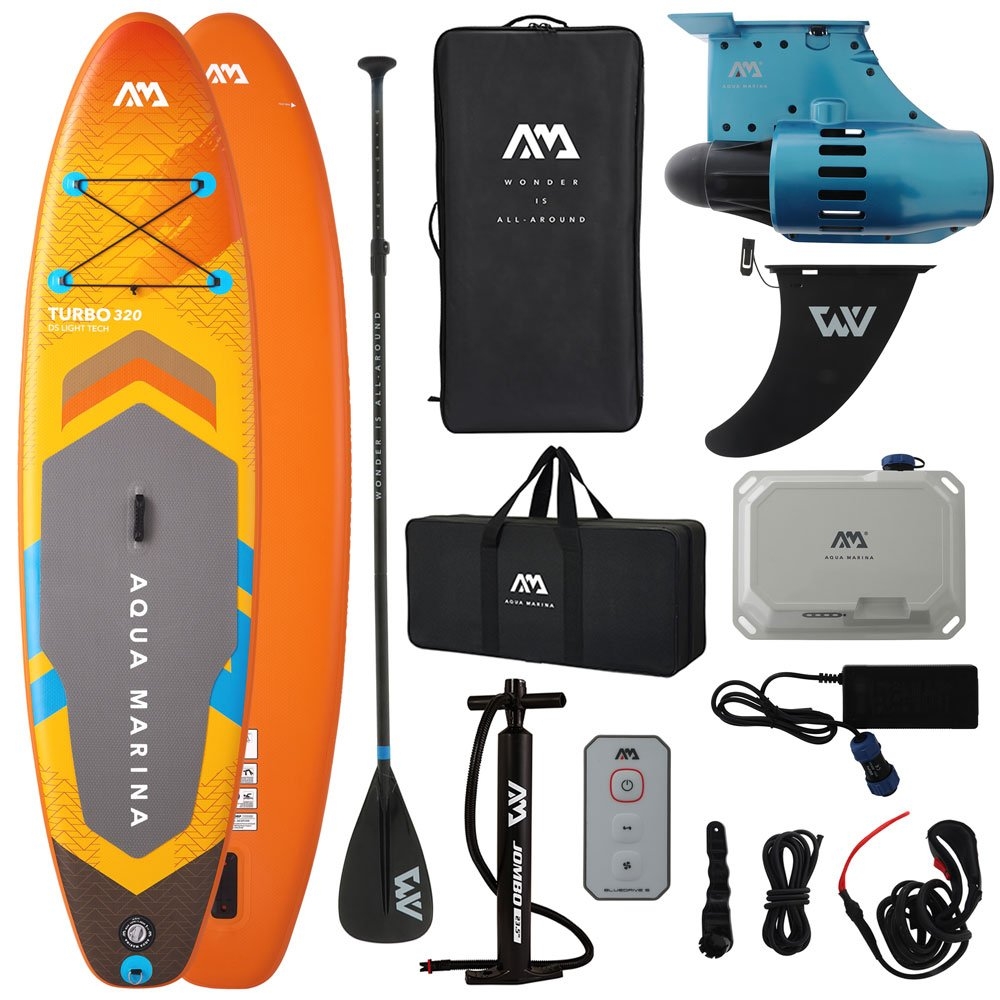 Aqua Marina Amgo TURBO E-Propulsion Inflatable Stand Up Paddle Board Package 10ft 6in