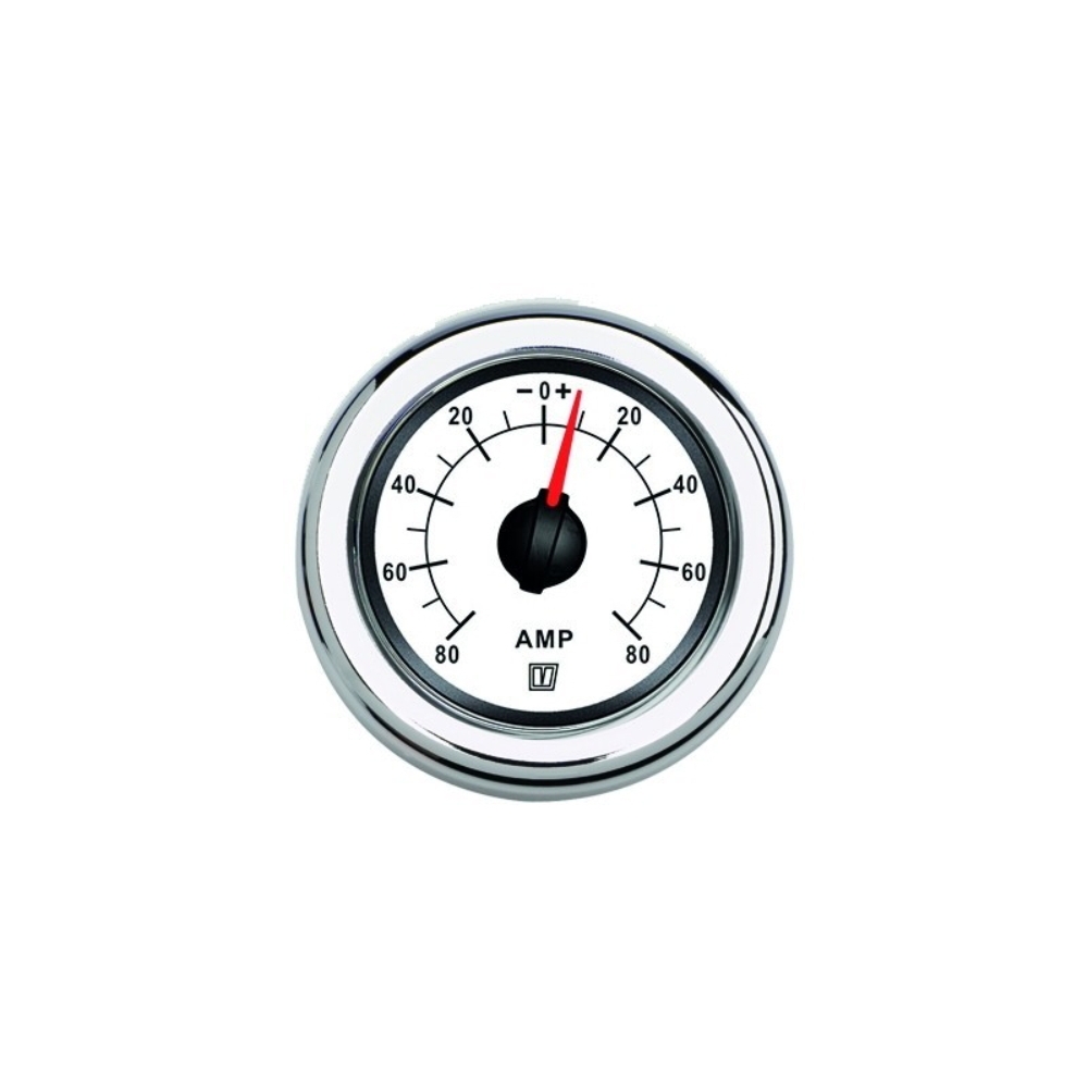 VETUS Ampmeter White 12/24V 80A with Shunt