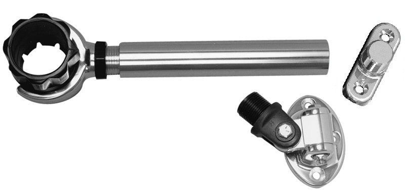 Rupp Threaded Support Antenna Mount with Pipe Mount and Four Way Base