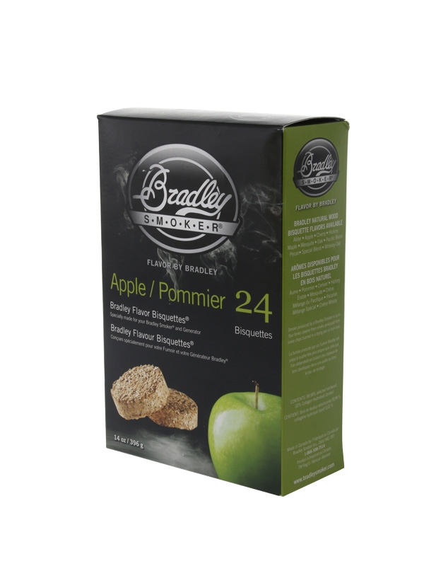 Bradley Smoker Flavoured Bisquettes 24 Pack - Apple