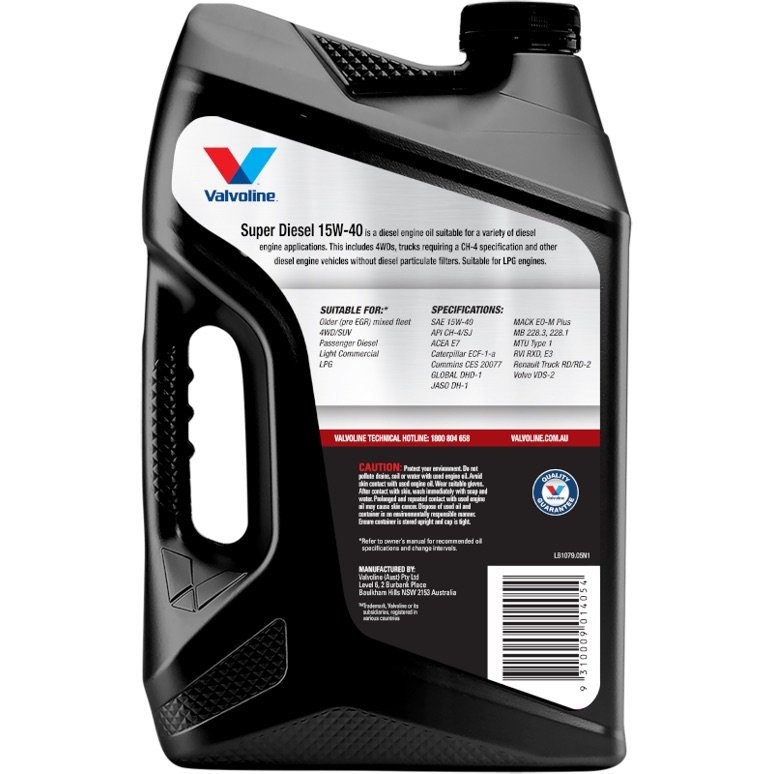 Valvoline Super Diesel 15W-40 Engine Oil 5L