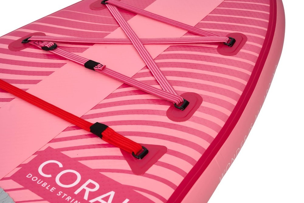 Aqua Marina Coral Raspberry Advanced All-Round Inflatable Stand Up Paddle Board Package 10ft 2in