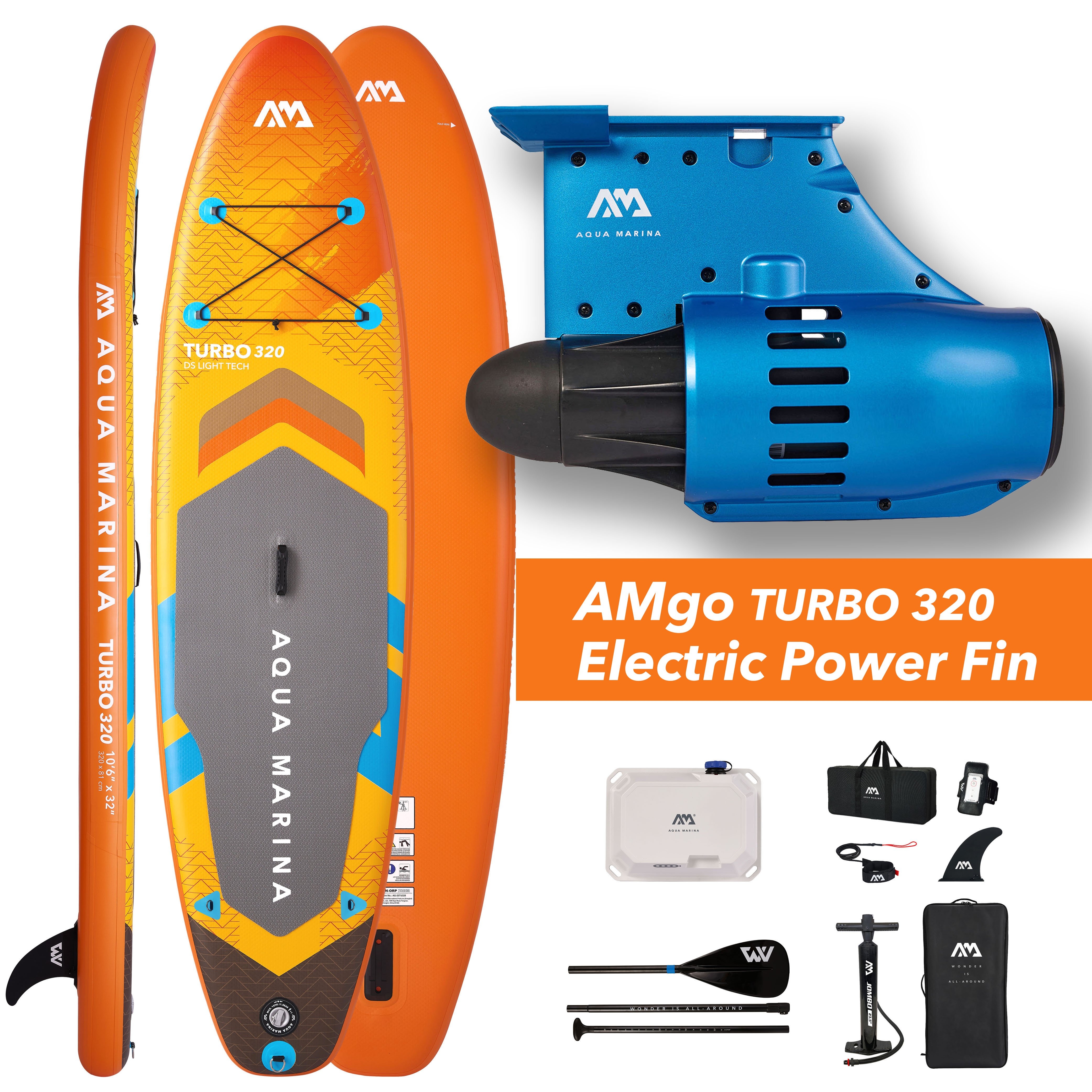 Aqua Marina AMgo TURBO 320 Electric Power Fin 10ft 6in