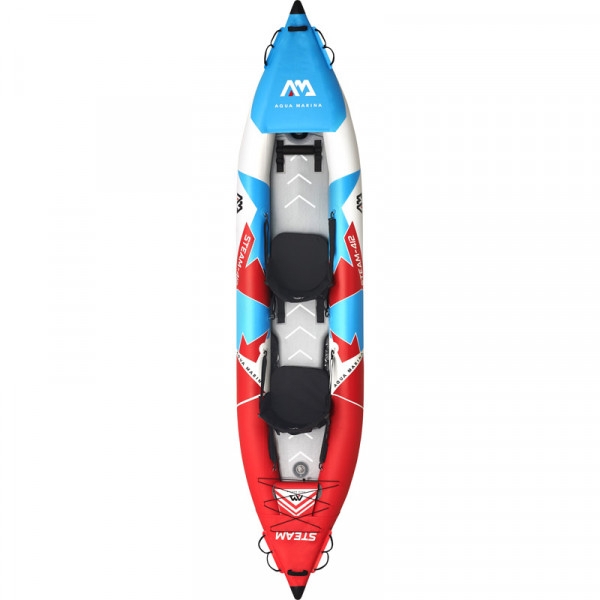 Aqua Marina Steam Touring 2 Person Inflatable Kayak with Rigid Floor 13ft 6in