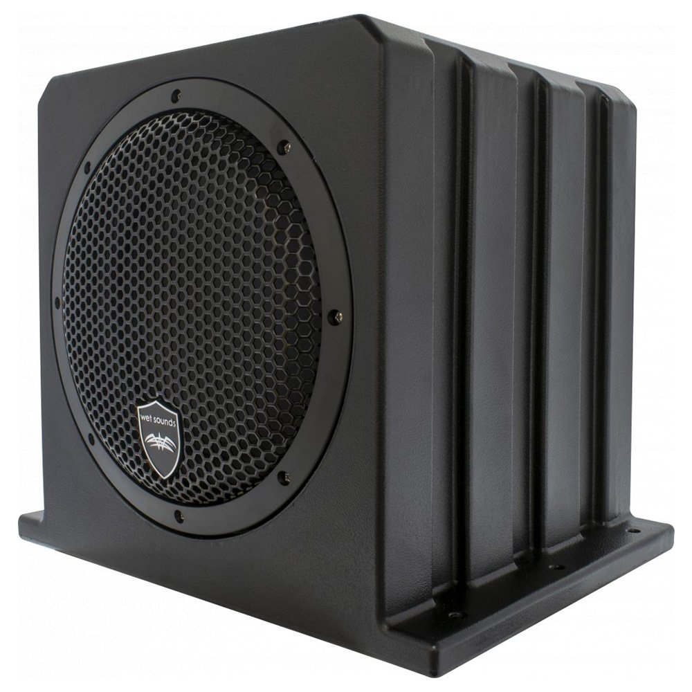 Wet Sounds Stealth AS-10 Marine Subwoofer with Built-In Amplifier 10in