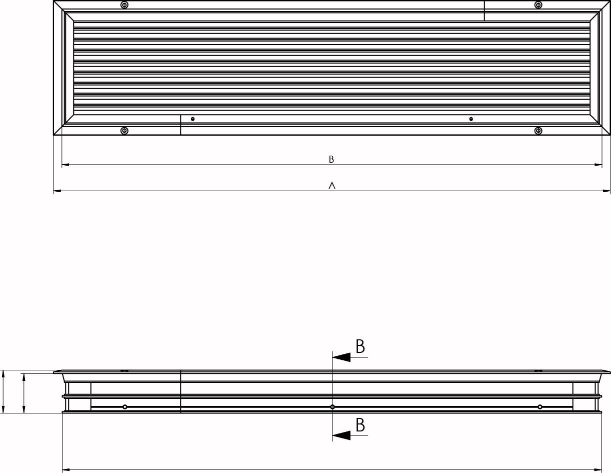 VETUS Rectangular Louvred Suction Vent Type 20