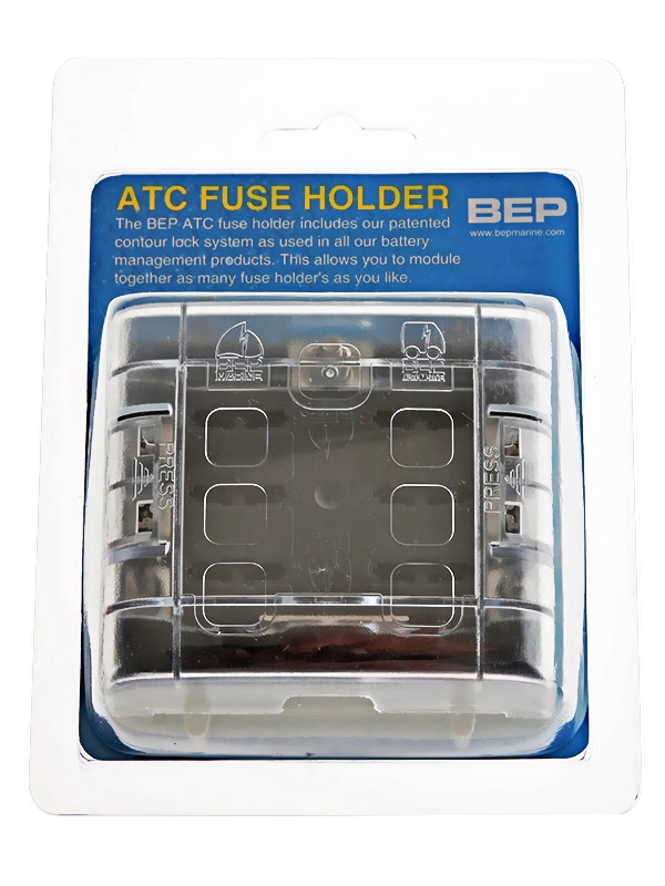 BEP ATC Six Way Fuse Holder and Screw Terminals with Cover and Link
