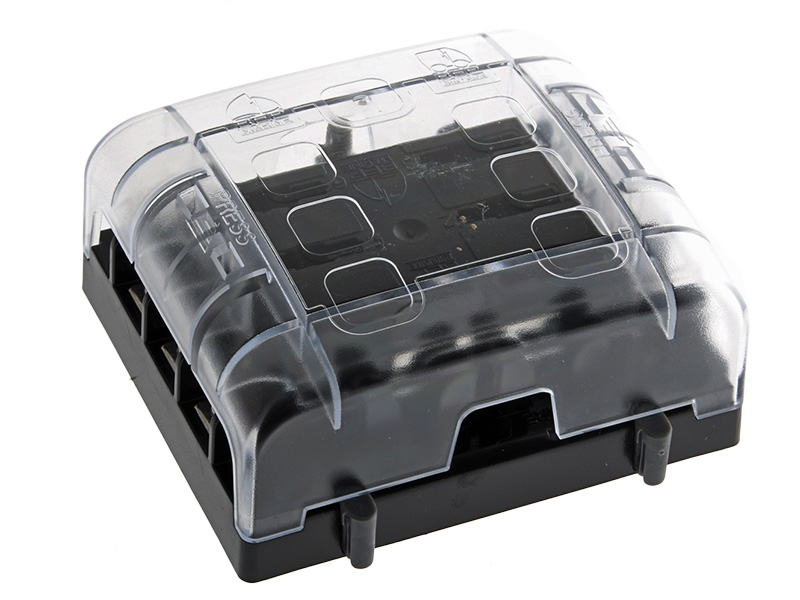 BEP ATC Six Way Fuse Holder and Screw Terminals with Cover and Link
