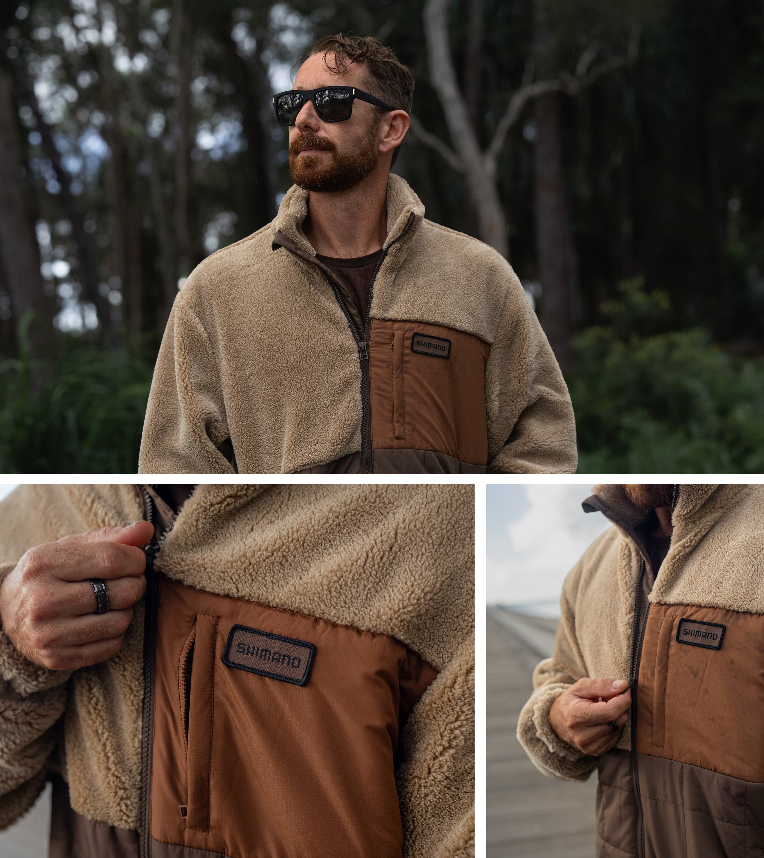 Shimano Coastal Mens Fleece Sherpa Jacket