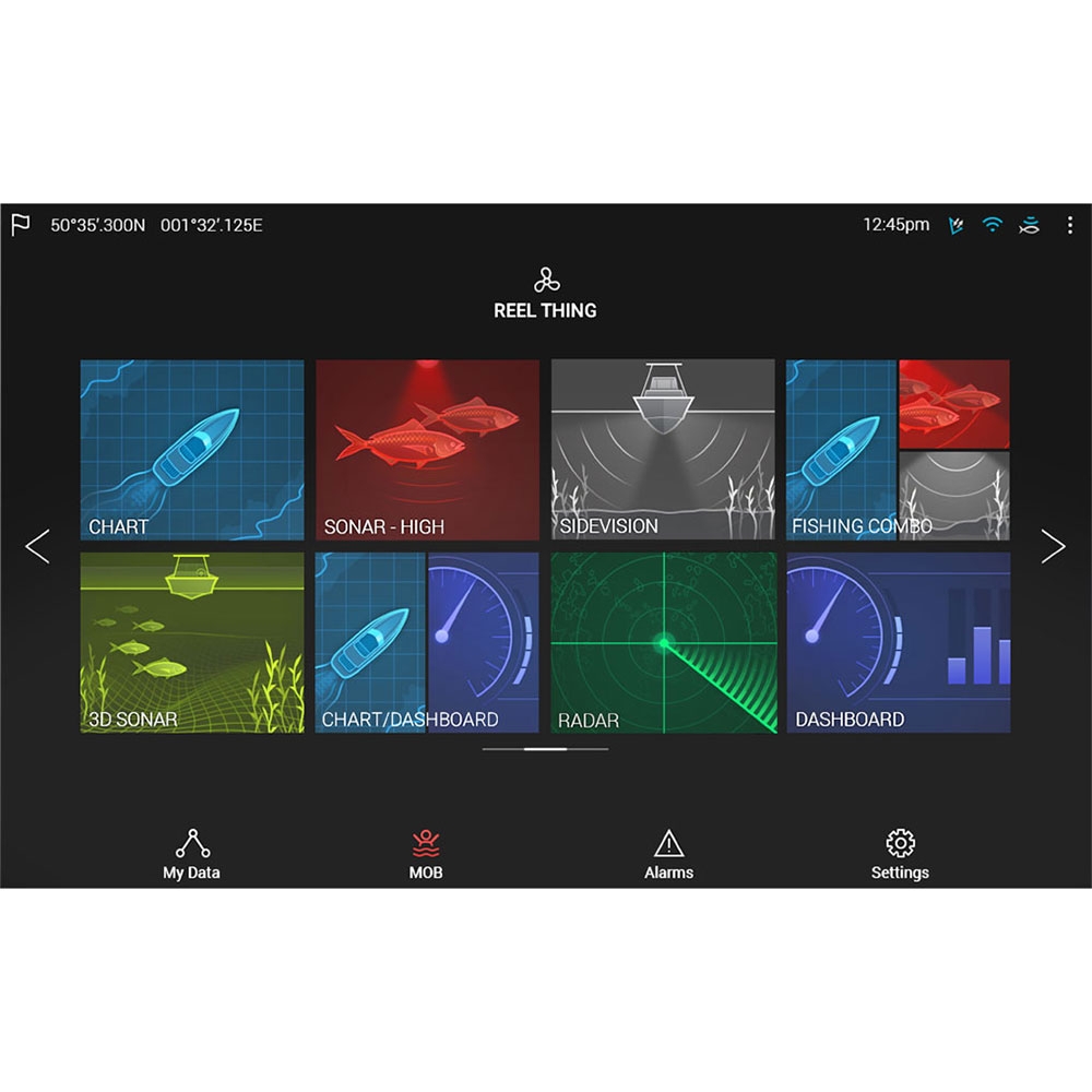 Raymarine Axiom Plus 9RV Multifunction Display 600W with RV100 Transducer and Navionics Plus NZ Chart Card