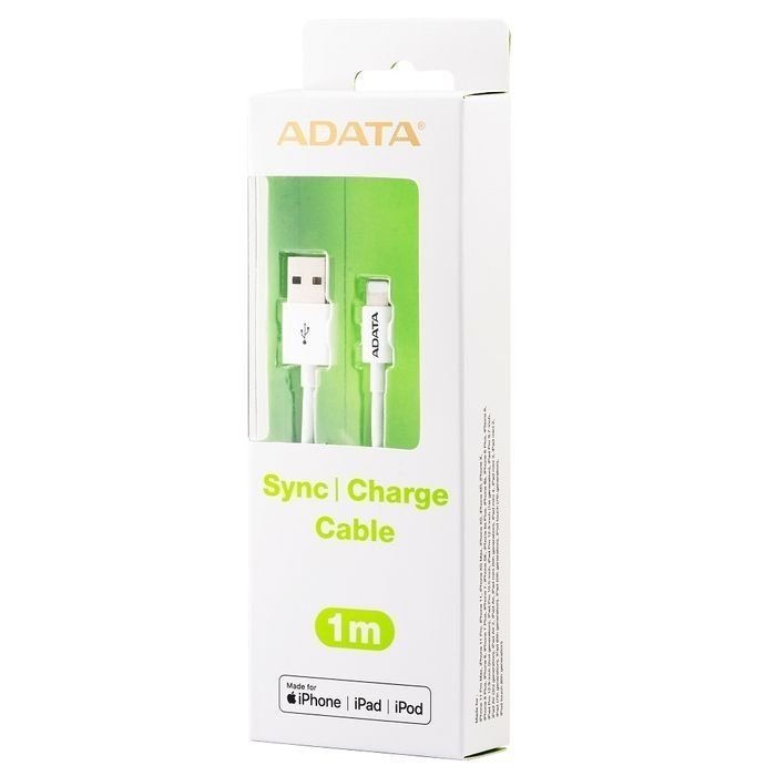 ADATA Lightning MFI USB Cable White 1m