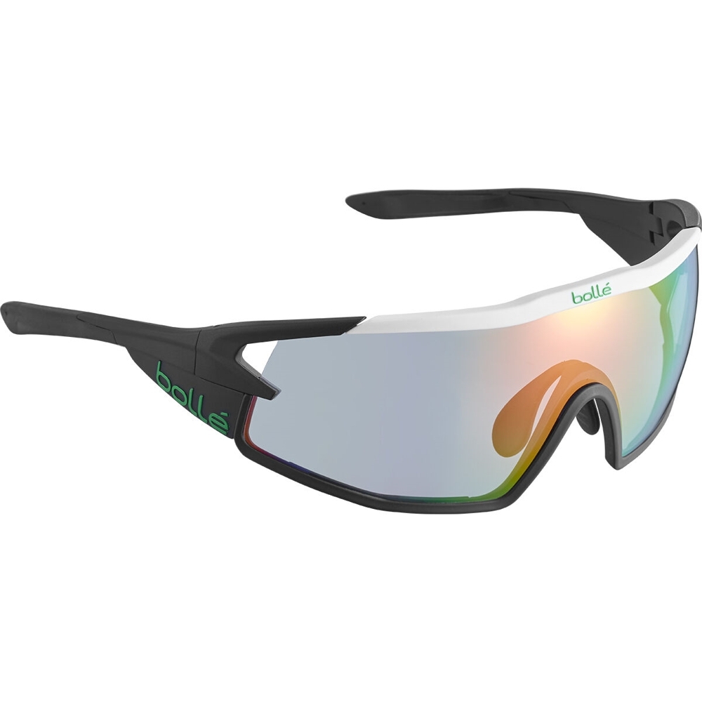Bolle B-ROCK PRO Sunglasses Matte White Phantom Clear Green
