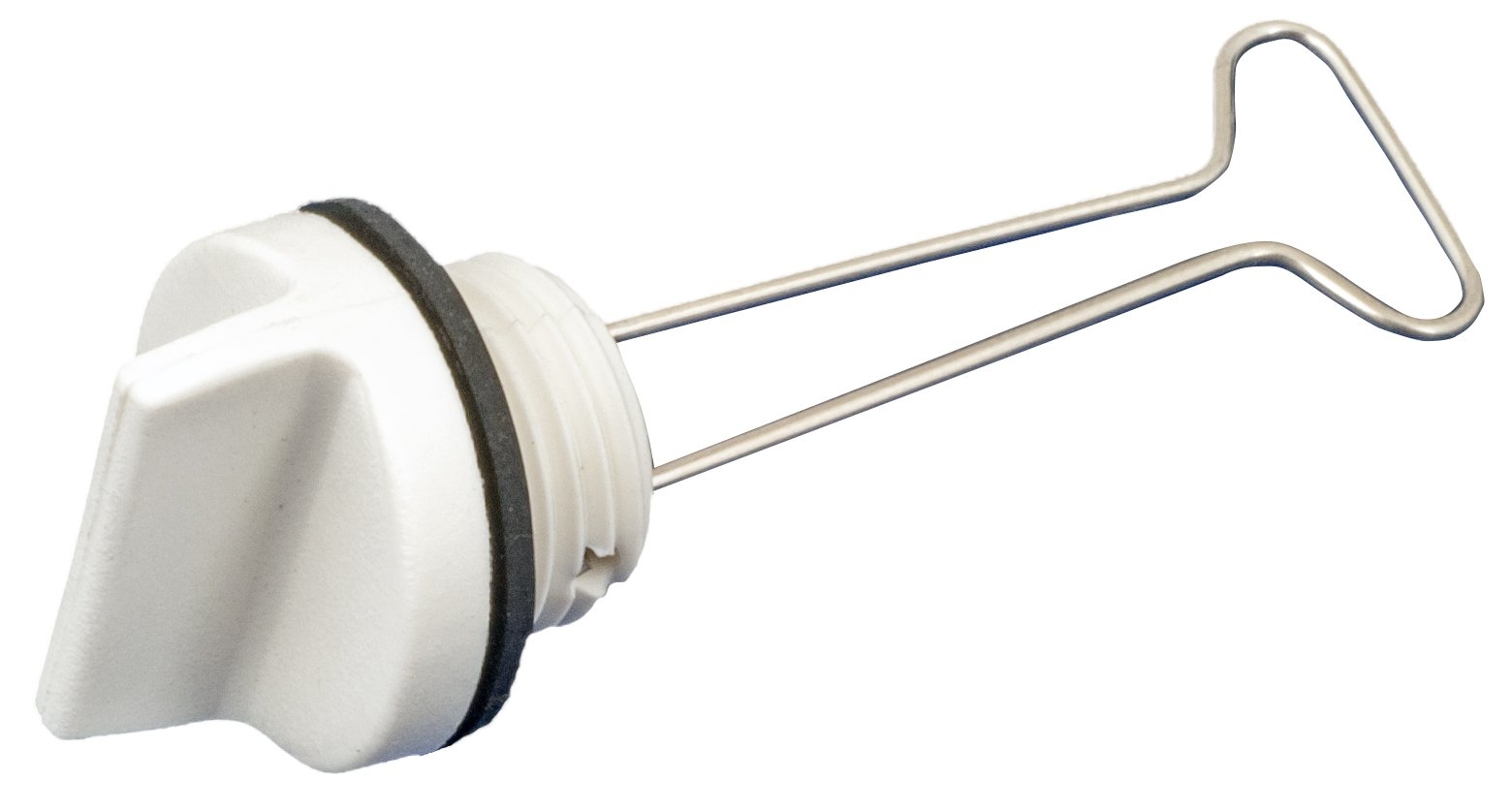 Tenob Fine Thread Drain Bung Centre Plug Only White 19mm
