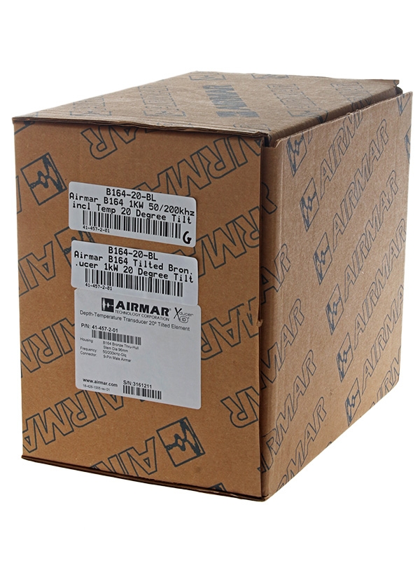 Airmar B164 Tilted Bronze Thru-Hull Transducer 1kW 20 Degree Tilt