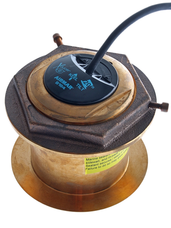 Airmar B164 Tilted Bronze Thru-Hull Transducer 1kW 20 Degree Tilt