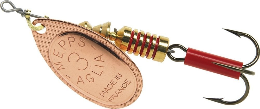 Mepps Aglia Spinner Lure No.3 Copper Treble Hook
