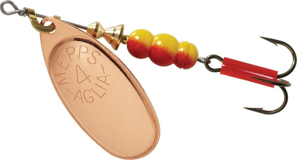 Mepps Aglia Spinner Lure No.4 Copper Treble Hook