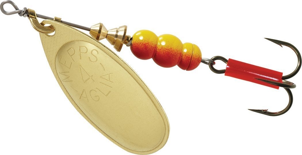 Mepps Aglia Spinner Lure No.4 Gold Treble Hook