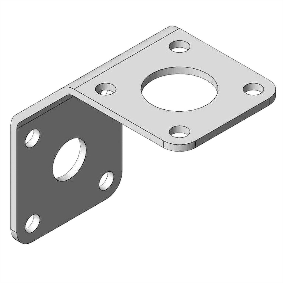 AC Antennas N158F Heavy Duty Universal Angle Mast Mount