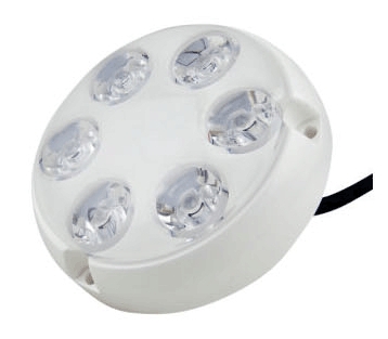 AquaIDEA B6W Underwater LED Light Cool White 6W with White Frame
