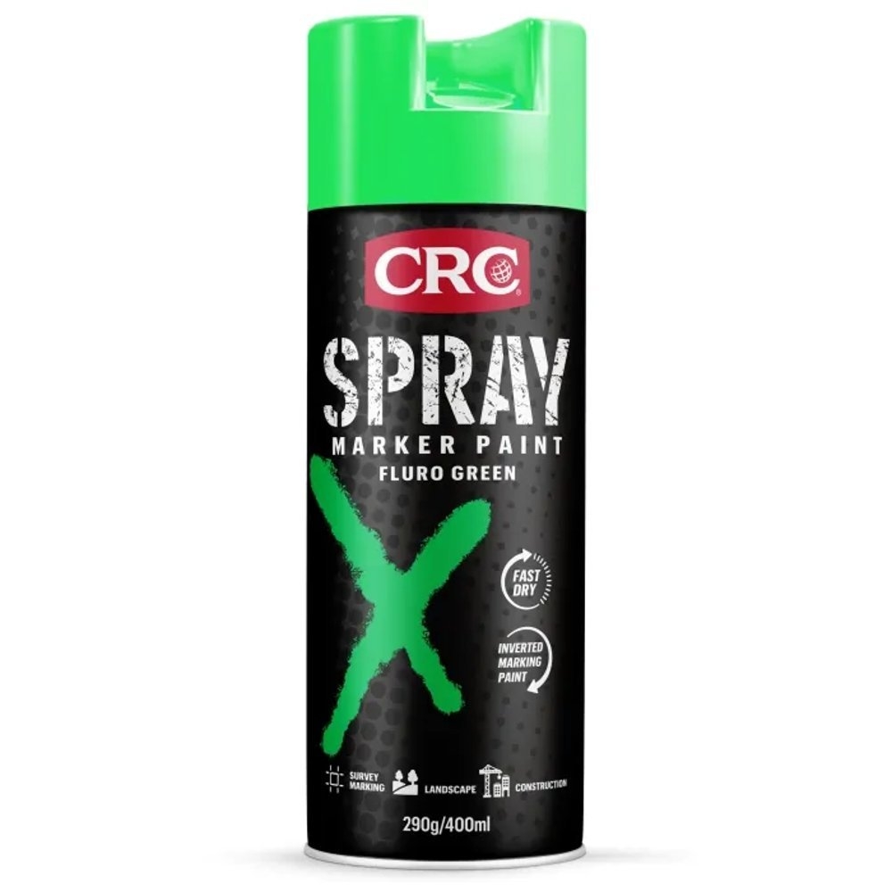 CRC Spray Marker Paint 400ml Fluro Green