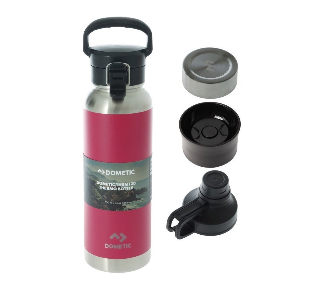 Dometic Thermo Insulated Water Bottle 1200ml with Lid Attachments