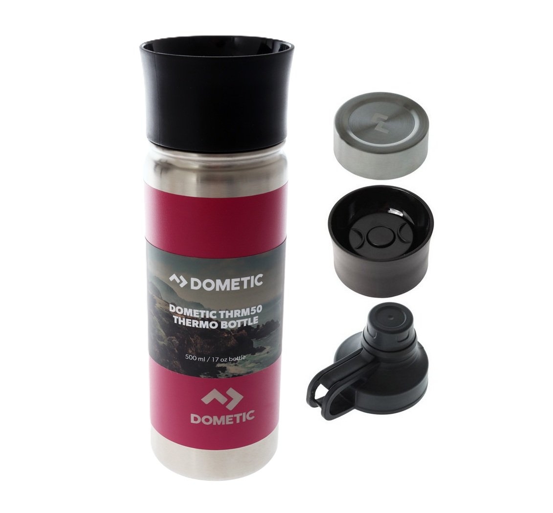 Dometic Thermo Insulated Water Bottle 500ml with Lid Attachments