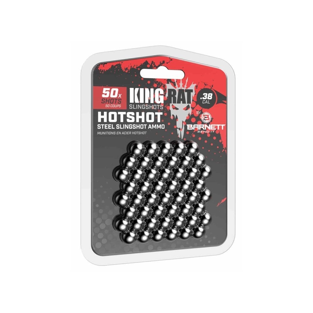 Barnett Hotshot Steel Slingshot Ammo .38Cal Qty 50