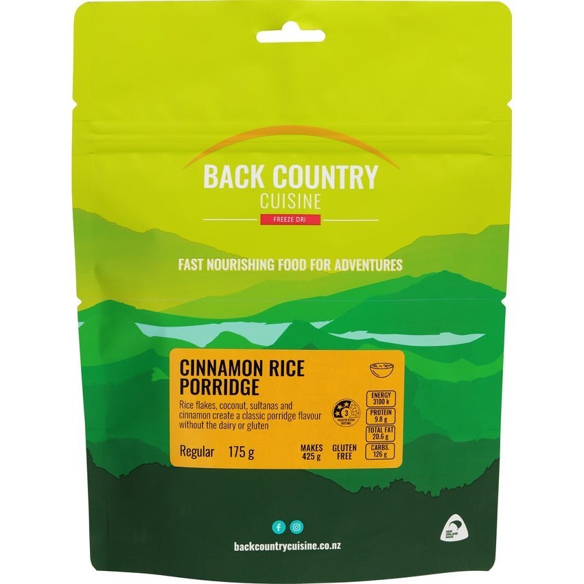 Back Country Cuisine Cinnamon Rice Porridge Gluten-Free Regular