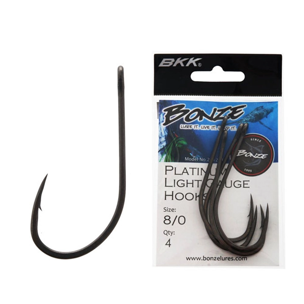 Bonze Platinum Light Gauge Game Hook 8/0 Bonze Platinum Light Gauge Game Hook 8/0