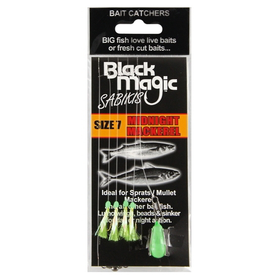 Black Magic Bait Sabiki Midnight Mackerel