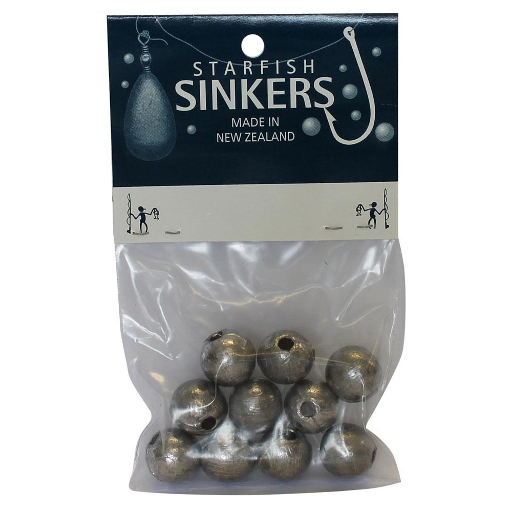 Starfish Ball Sinkers 3/4oz Qty 10