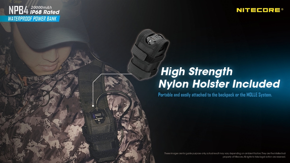 Nitecore NPB4 Waterproof Power Bank 20000MAH