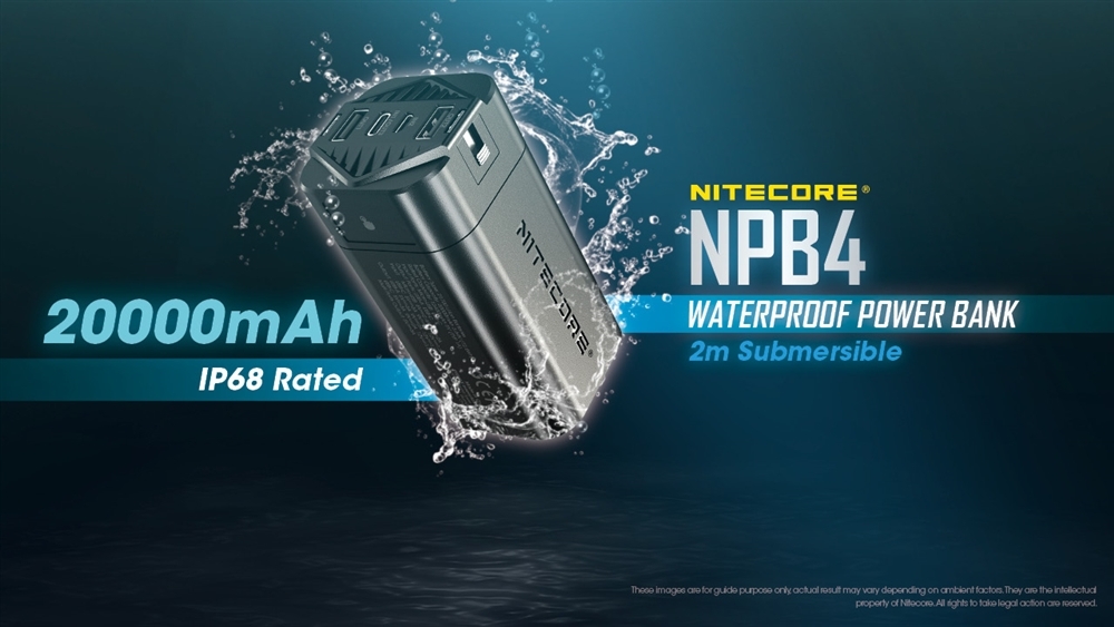 Nitecore NPB4 Waterproof Power Bank 20000MAH