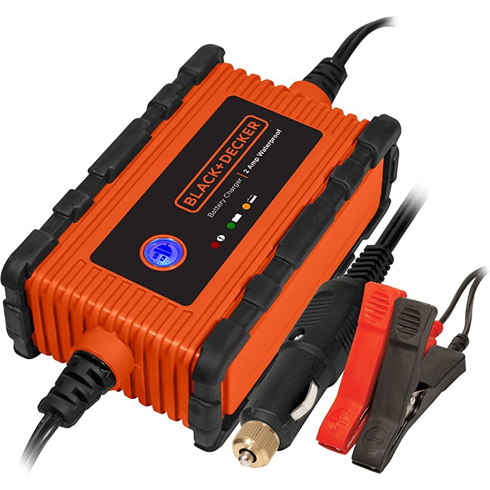 BLACK+DECKER Waterproof Battery Charger/Maintainer 2A