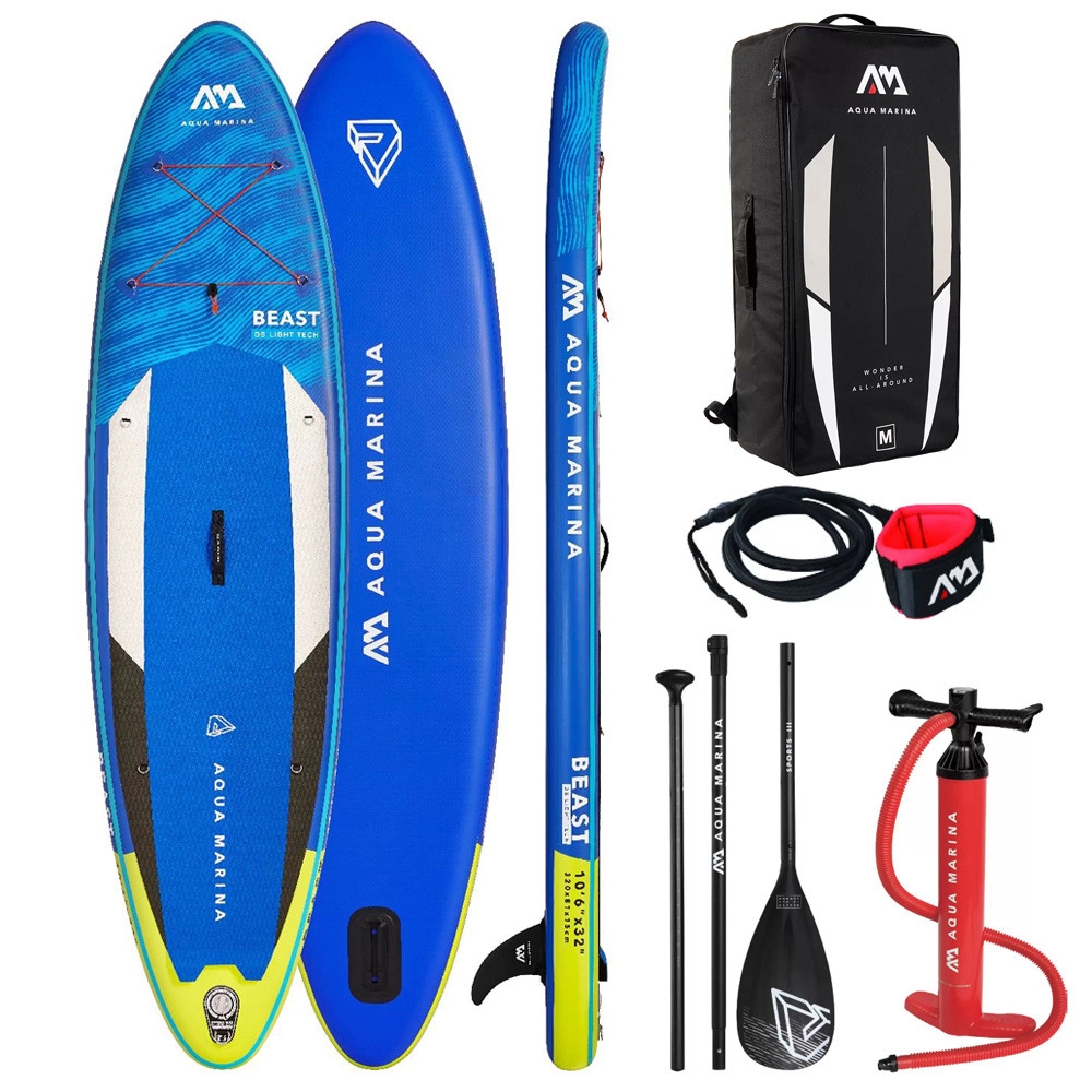 Aqua Marina 21 Beast Advanced All-Round Inflatable Stand Up Paddle Board Package 10ft 6in