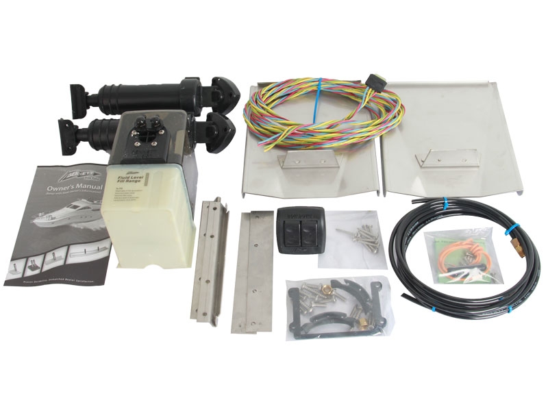 Bennett M80 Sport Trim Tabs 8 x 10 with Auto Tab Retractors and Rocker Switch