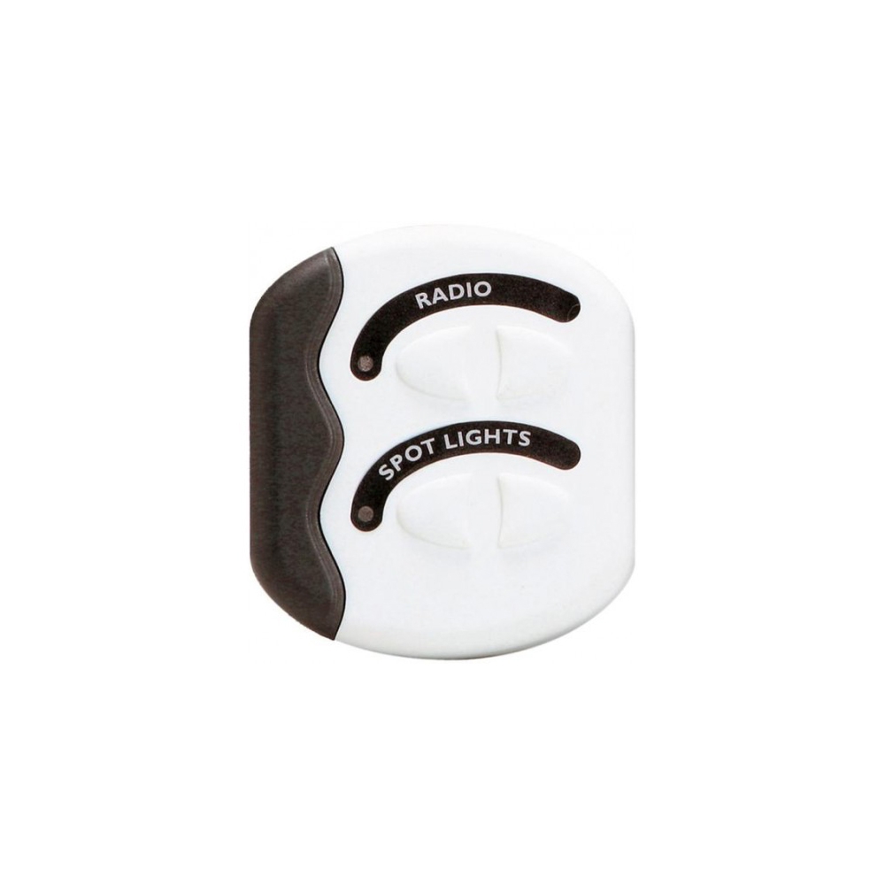 BEP Contour Generation Ii Spray Proof Switch Panel 2W No Fuse White MC12