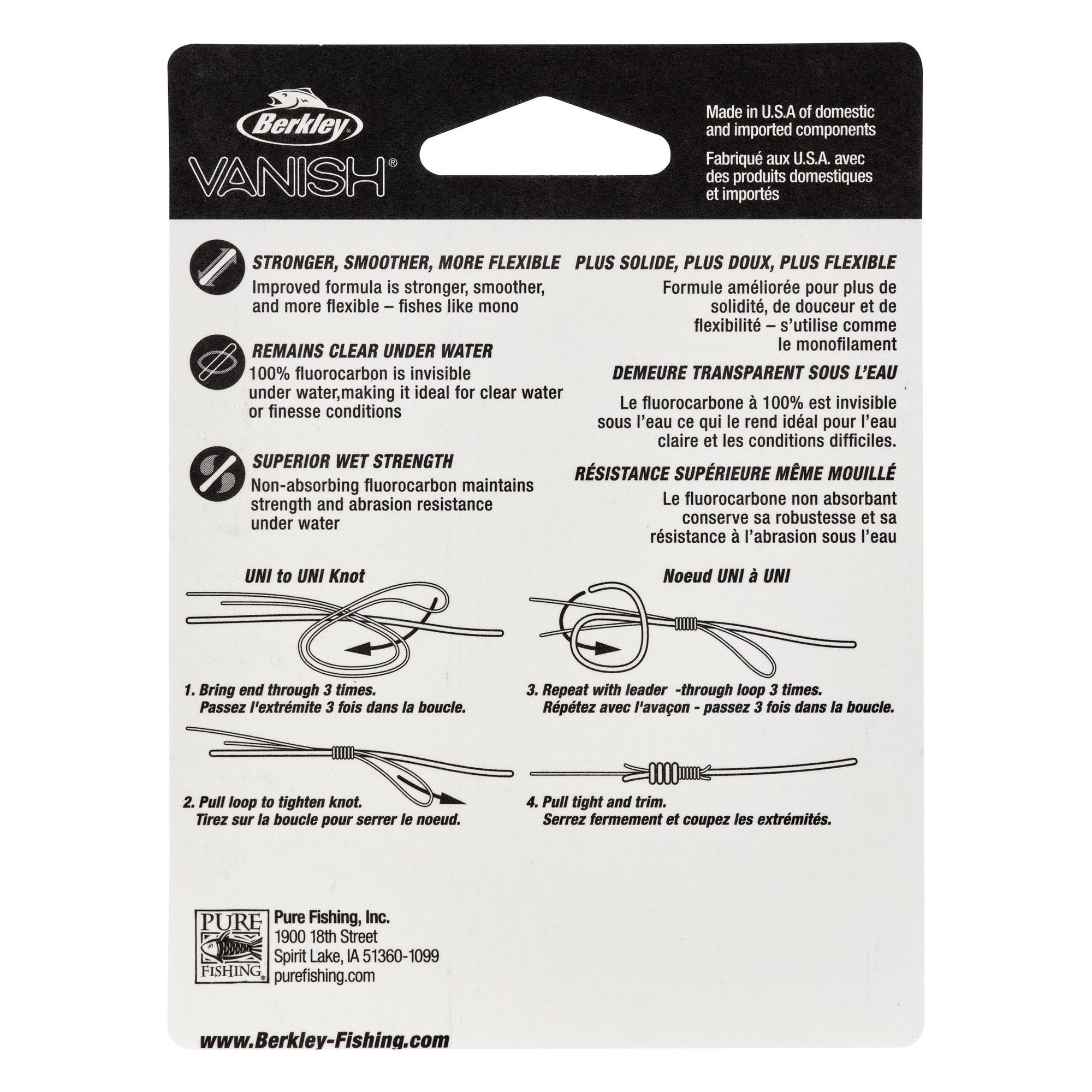 Berkley Vanish Fluorocarbon Leader 25yd 50lb