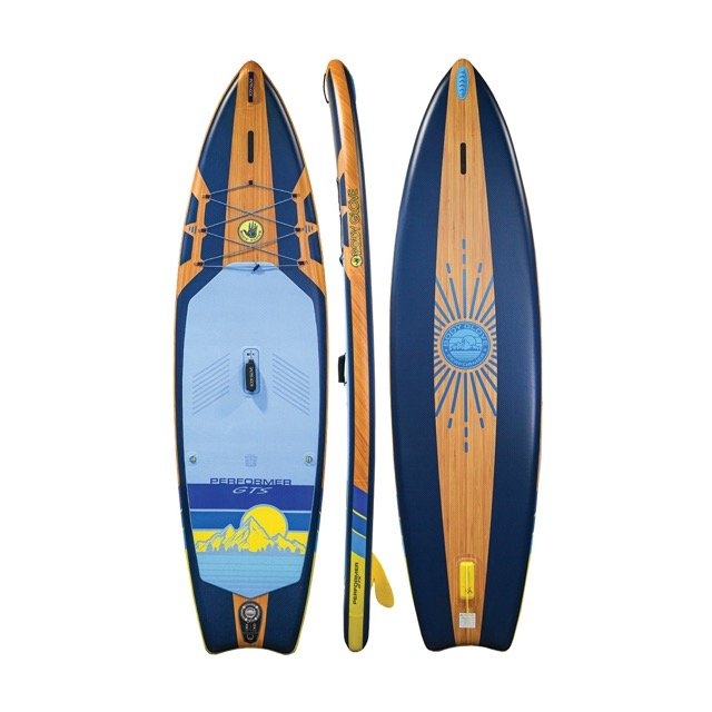 Body Glove Performer GTS Inflatable Stand Up Paddle Board Package with Electric Pump 11ft